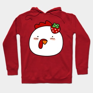 Strawberry Chicken Face Hoodie